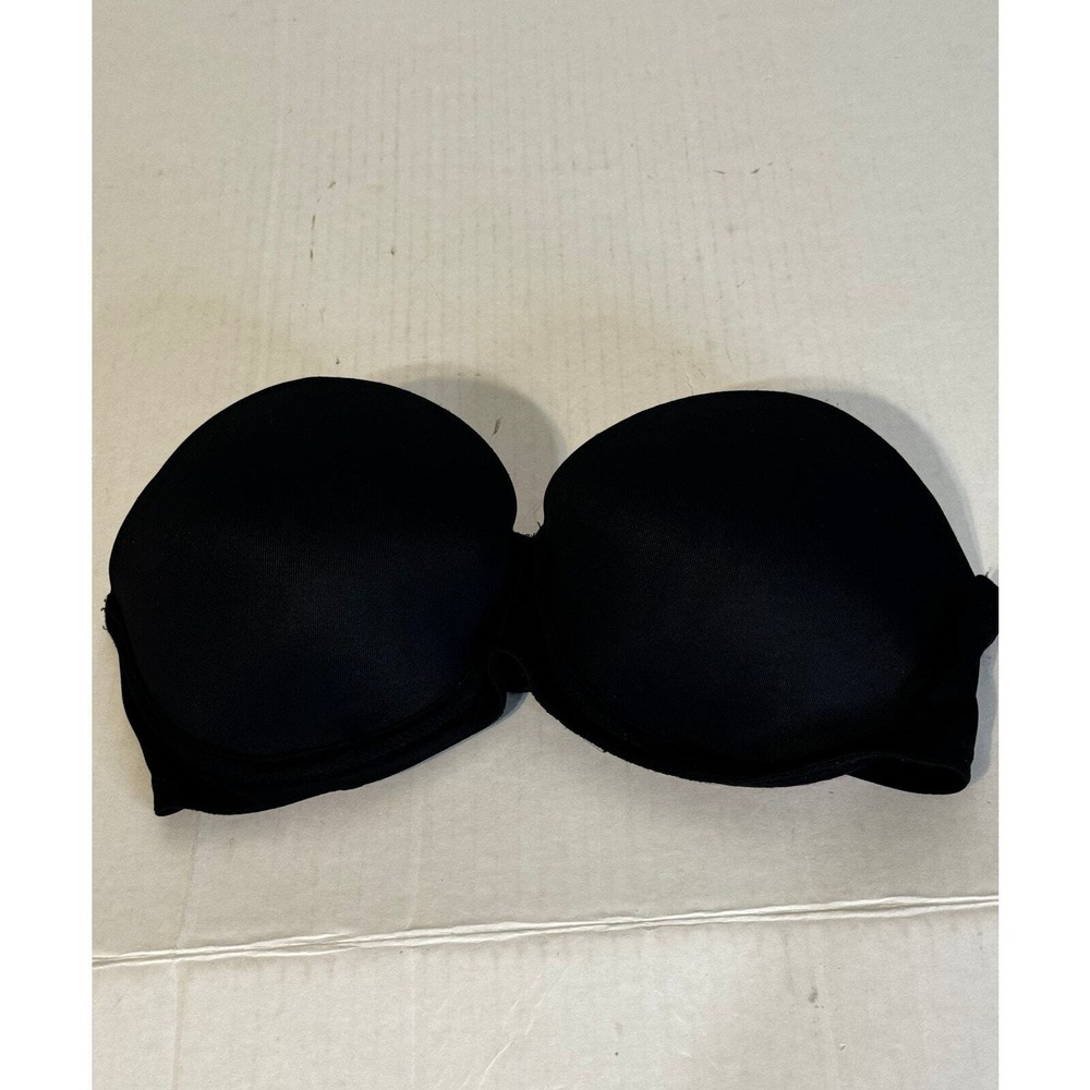 Victoria's Secret PINK Black Push Up‎ Strapless Multiway Bra 32C
